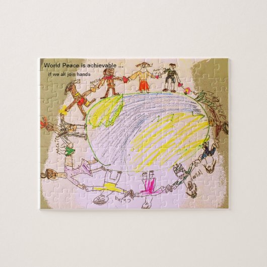 Wereldvredespuzzel Legpuzzel (Horizontaal)