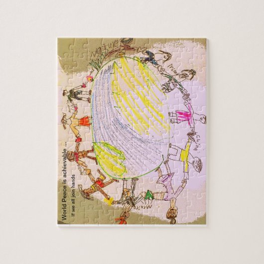 Wereldvredespuzzel Legpuzzel (Verticaal)
