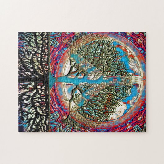 Wereldvredesstructuur voor het leven legpuzzel (Horizontaal)