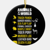 Wereldvuilnis: Panda bedreigt het leven Keramisch Ornament (Voorkant)