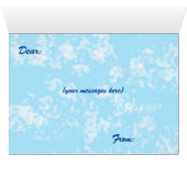 Wereldwaterdag Bespaar Water Red de Aarde (Binenzijde Horizontaal (Onderkant))