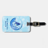 Wereldwaterdag Bespaar Water Red de Aarde Bagagelabel (Voorkant horizontaal)