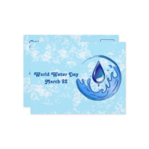 Wereldwaterdag Bespaar Water Red de Aarde