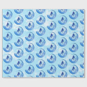 Wereldwaterdag Bespaar Water Red de Aarde Cadeaupapier (Vlak)