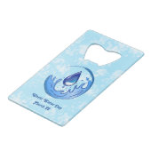 Wereldwaterdag Bespaar Water Red de Aarde Creditkaart Flessenopener (Achterkant Gekanteld)