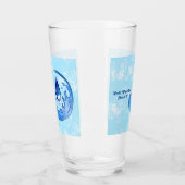 Wereldwaterdag Bespaar Water Red de Aarde Glas (Links)