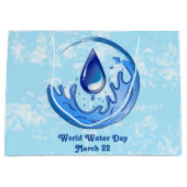 Wereldwaterdag Bespaar Water Red de Aarde Groot Cadeauzakje (Voorkant)