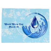 Wereldwaterdag Bespaar Water Red de Aarde Groot Cadeauzakje (Achterkant)