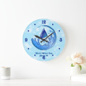 Wereldwaterdag Bespaar Water Red de Aarde Grote Klok (Huis)