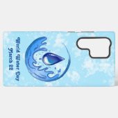 Wereldwaterdag Bespaar Water Red de Aarde Samsung Galaxy Hoesje (Achterkant horizontaal)