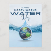 Wereldwaterdag Feestdagenkaart (Voorkant)