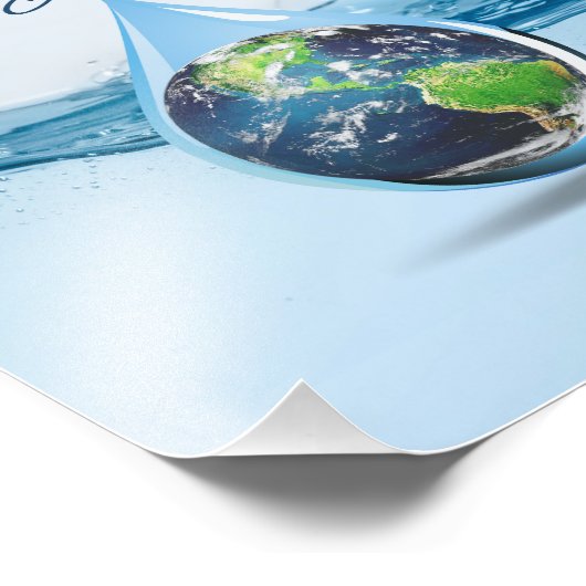 Wereldwaterdag Foto Afdruk (Hoek)