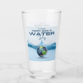 Wereldwaterdag Glas (Voorkant)