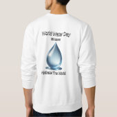 Wereldwaterdag. Hydrateer de wereld. Trui (Achterkant)