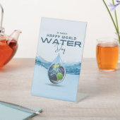 Wereldwaterdag Reclamebord Met Voetstuk (Insitu)