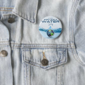 Wereldwaterdag Ronde Button 5,7 Cm (In situ)