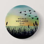 Wereldwaterdag Ronde Button 7,6 Cm (Voorkant)