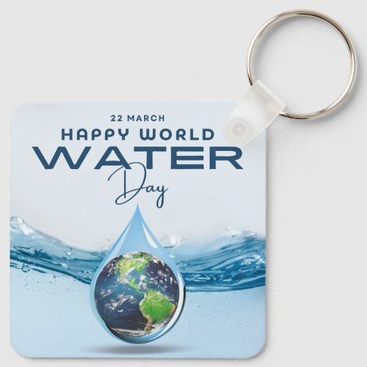Wereldwaterdag Sleutelhanger (Achterkant)