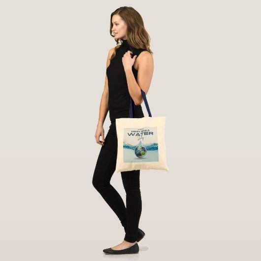 Wereldwaterdag Tote Bag (Voorkant (model))