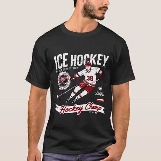 Wereldwedstrijd ijshockey t-shirt (Voorkant)
