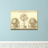 WereldWereldbol Canvas Afdruk (Insitu (Houten vloer))