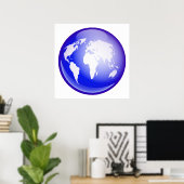 WereldWereldbol Poster (Thuiskantoor)