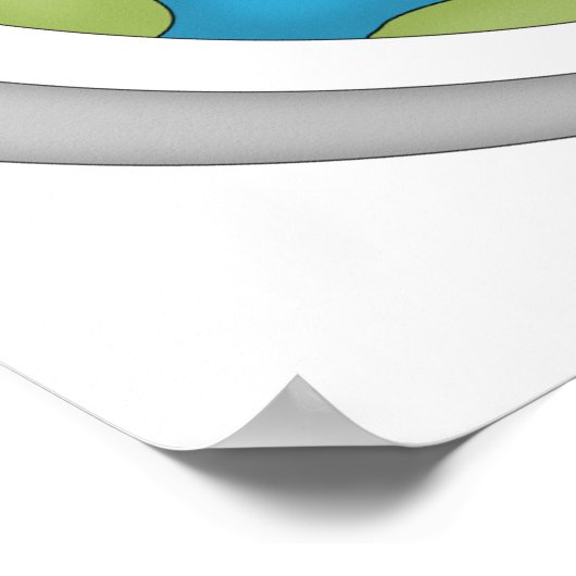 WereldWereldbol Poster (Hoek)