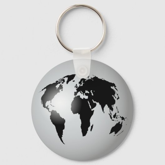 WereldWereldbol Sleutelhanger (Voorkant)