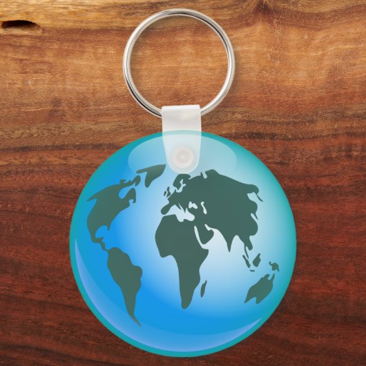 WereldWereldbol Sleutelhanger (Voorkant)