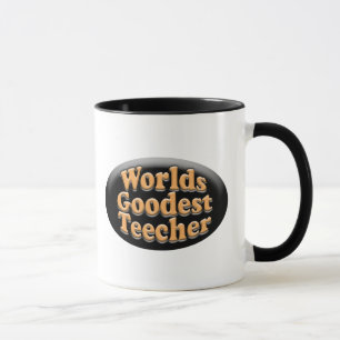 Wereldwerelden: Goodest Teecher Funny Teacher Gift Mok