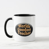Wereldwerelden: Goodest Teecher Funny Teacher Gift Mok (Links)