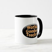 Wereldwerelden: Goodest Teecher Funny Teacher Gift Mok (Voorkant rechts)