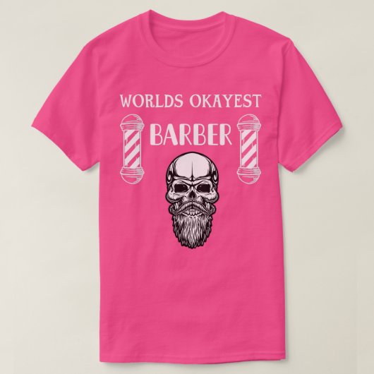 Wereldwerelden Okayest Barber Dapper Skull Typogra T-shirt (Design voorkant)