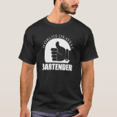 Wereldwerelden Okayest Bartender Bar Cocktail Mixe T-shirt (Voorkant)