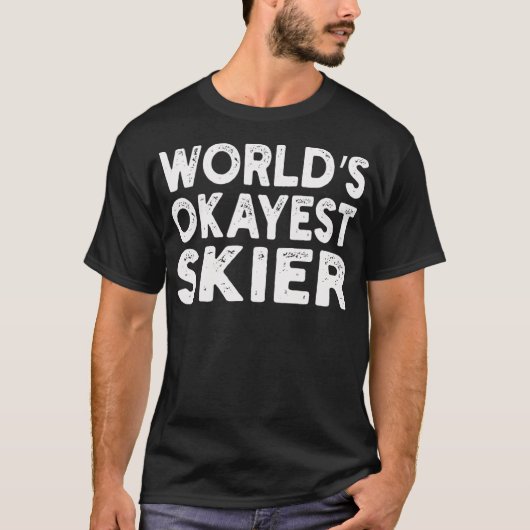 Wereldwerelden Okayest    SkierSkier T-shirt (Voorkant)