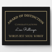 Wereldwerelds beste sociale werkpleister fotoplaat (Voorkant)