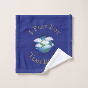 Wereldwijd activisme "I Play for Team Earth" Bad Handdoek