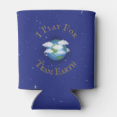 Wereldwijd activisme "I Play for Team Earth" Blikjeskoeler (Achterkant)