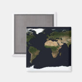 Wereldwijd afbeelding van de wereld magneet (Voorkant / Achterkant)