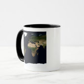Wereldwijd afbeelding van de wereld mok (Voorkant links)