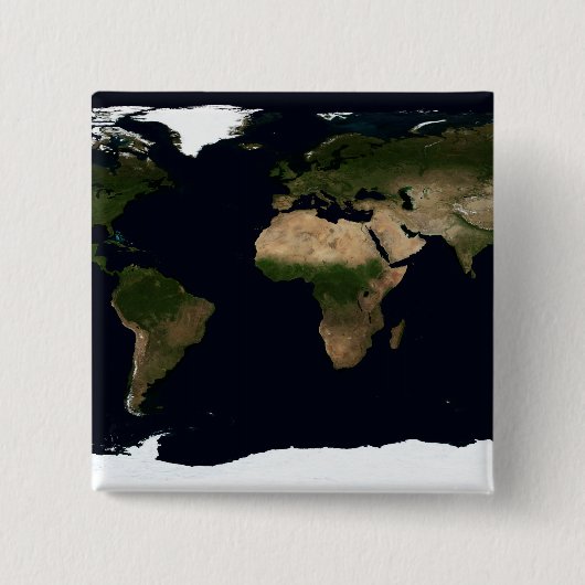 Wereldwijd afbeelding van de wereld vierkante button 5,1 cm (Voorkant)