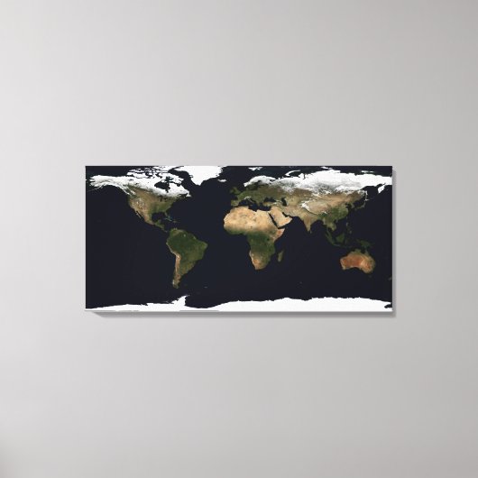 Wereldwijd afbeelding van onze wereld canvas afdruk (Voorkant)