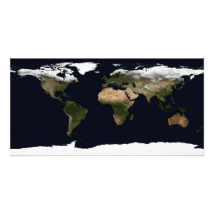 Wereldwijd afbeelding van onze wereld foto afdruk