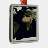 Wereldwijd afbeelding van onze wereld metalen ornament (Rechts)