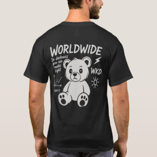 Wereldwijd Beer – Licht in het duister T-shirt