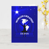 Wereldwijd bekroonde baas kaart (Gele Bloem)