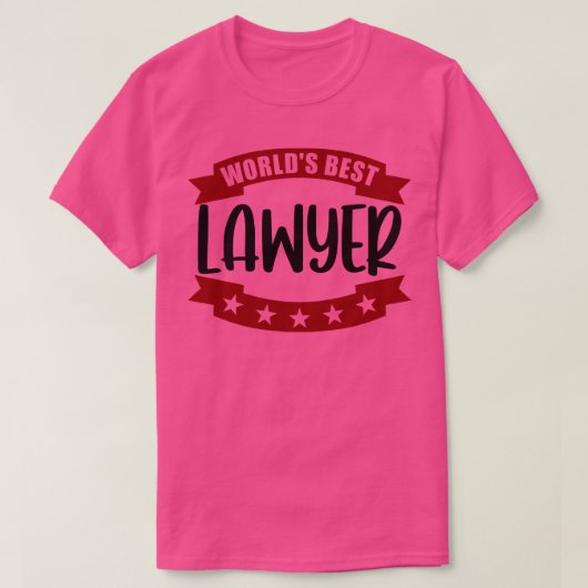Wereldwijd beste advocaat 1 t-shirt (Design voorkant)
