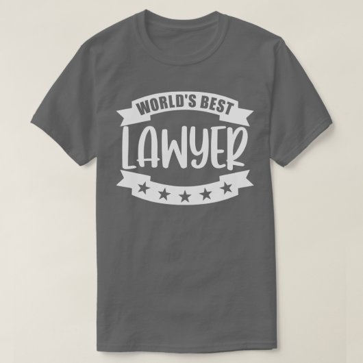 Wereldwijd beste advocaat t-shirt (Design voorkant)