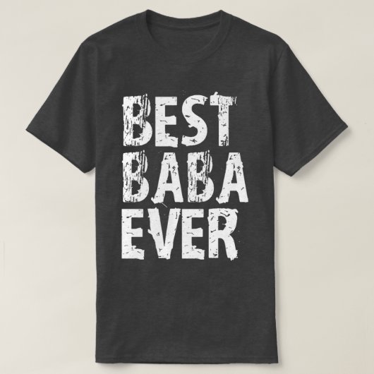 Wereldwijd beste Baba Greatest Ever Award Cute Fun T-shirt (Design voorkant)