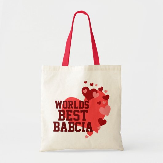 Wereldwijd beste Babcia gepersonaliseerd Tote Bag (Voorkant)